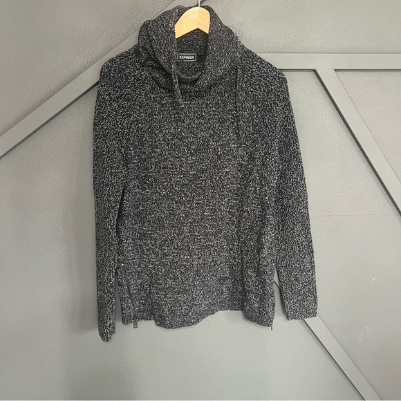 Express Other - Express men’s heather gray cowl neck sweater medium
